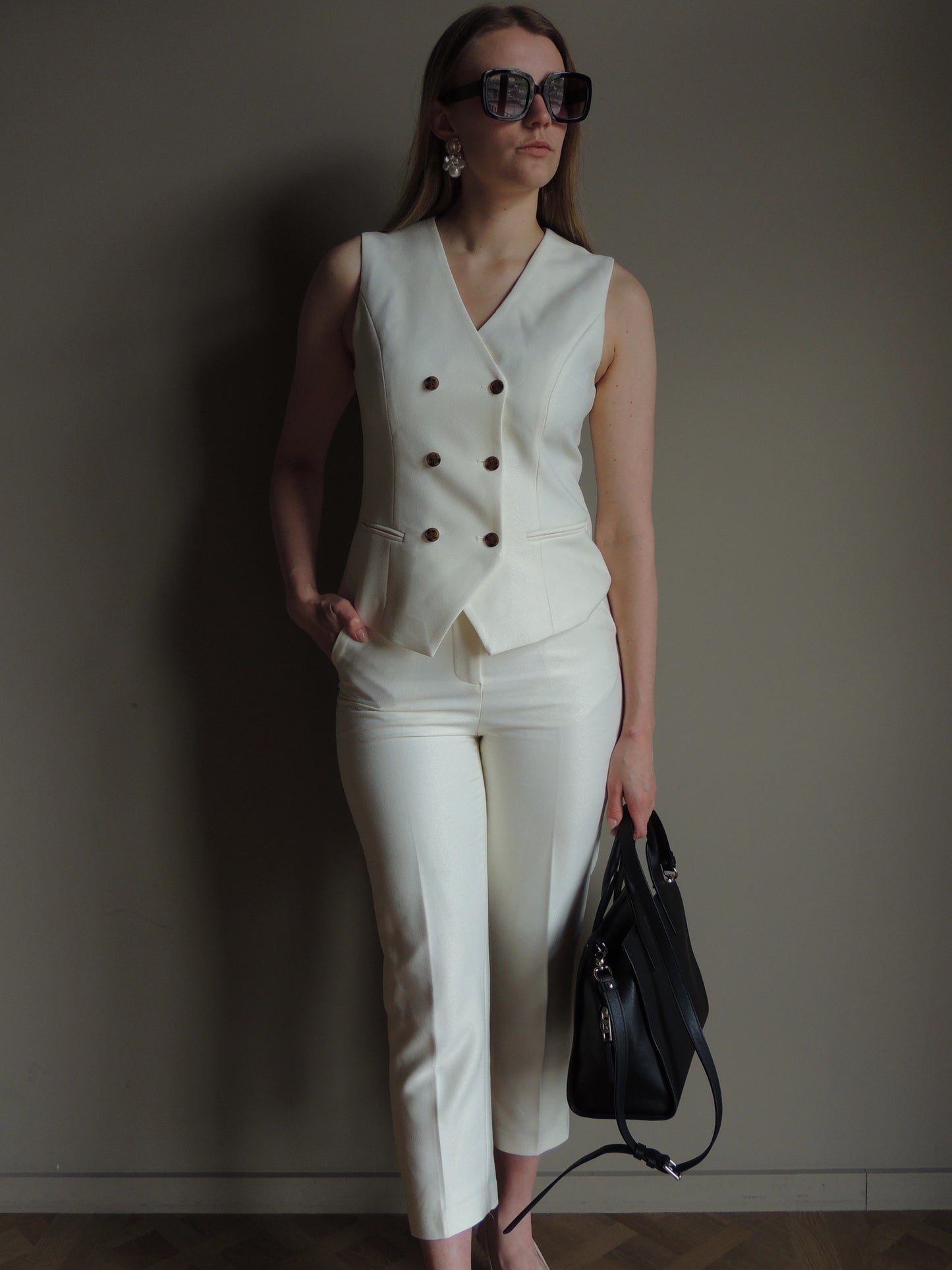 Chique witte pantalon- two piece